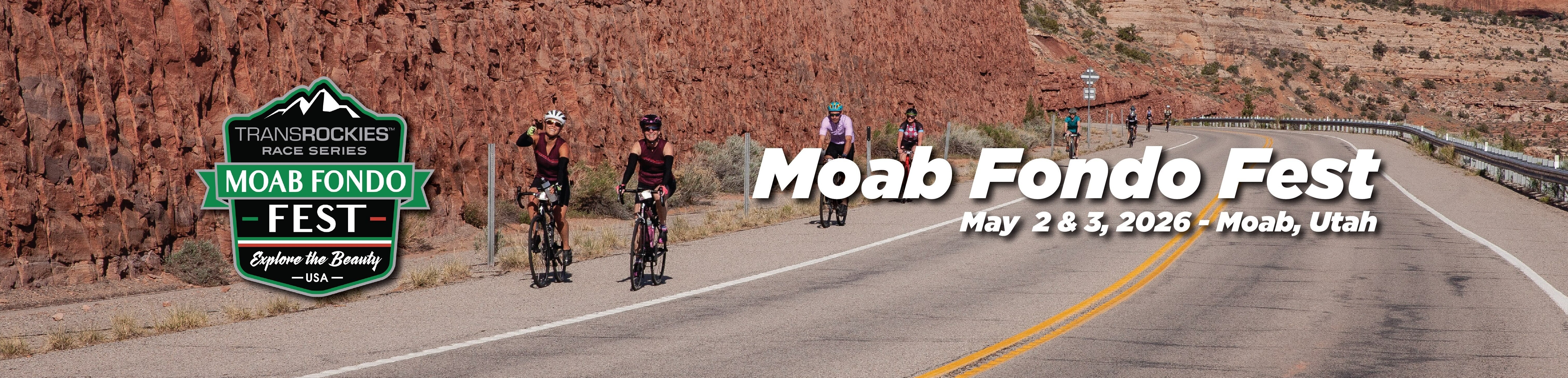 The event Moab Fondo Fest 2026 is happening May  2, 2026