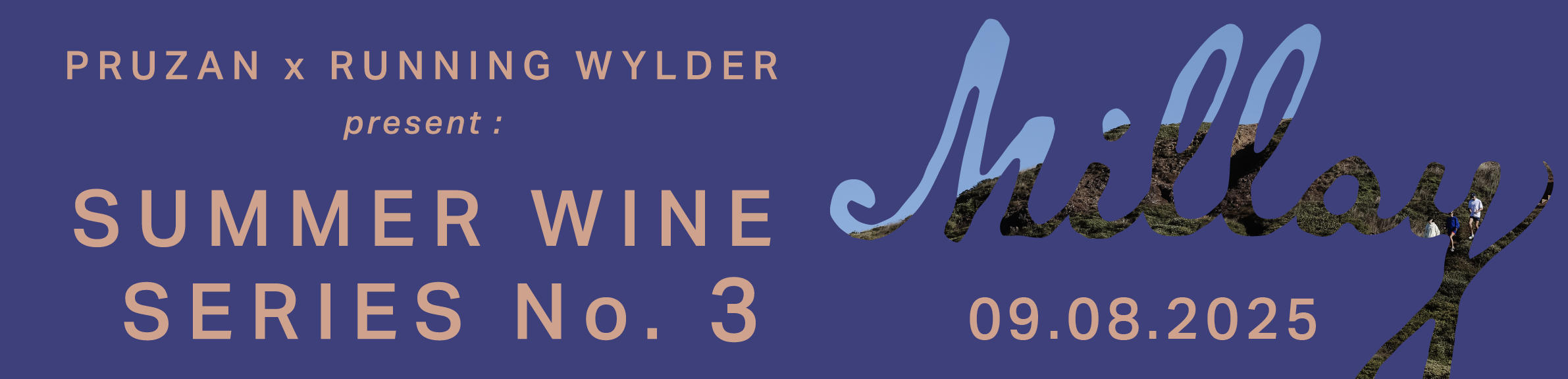 The event Pruzan x RW Summer Wine Series #3 : Millay Wine + Sake Bar is happening September  8, 2025